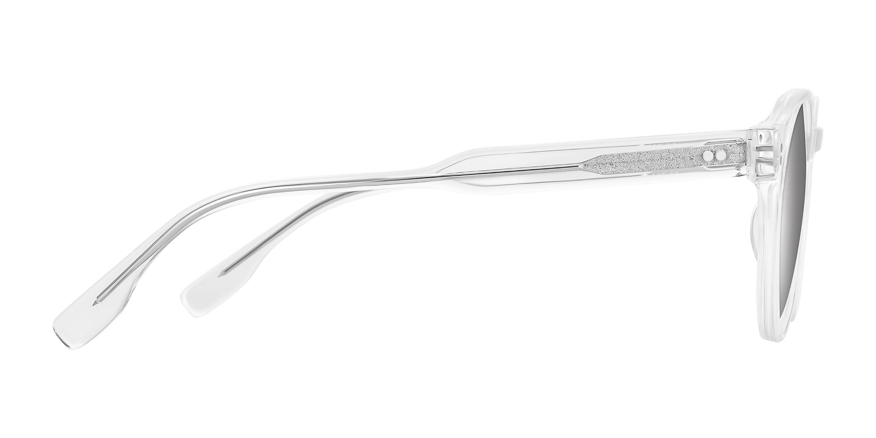 Side of Vaswat in Clear with Silver Mirrored Lenses