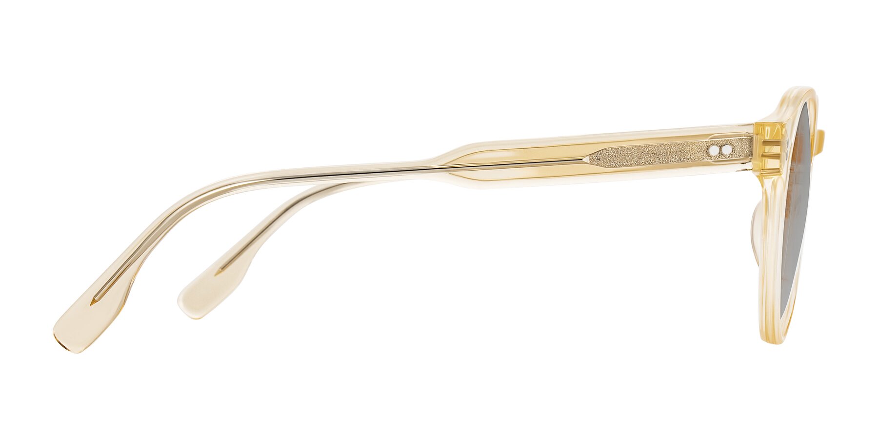 Side of Vaswat in Light Orange with Light Gray Tinted Lenses