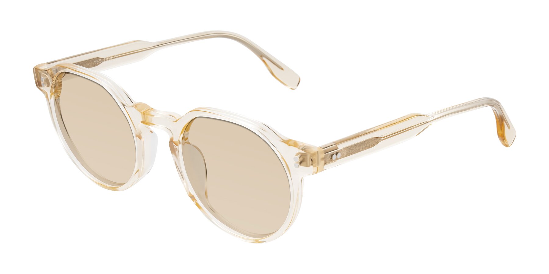 Angle of Vaswat in Light Orange with Light Brown Tinted Lenses