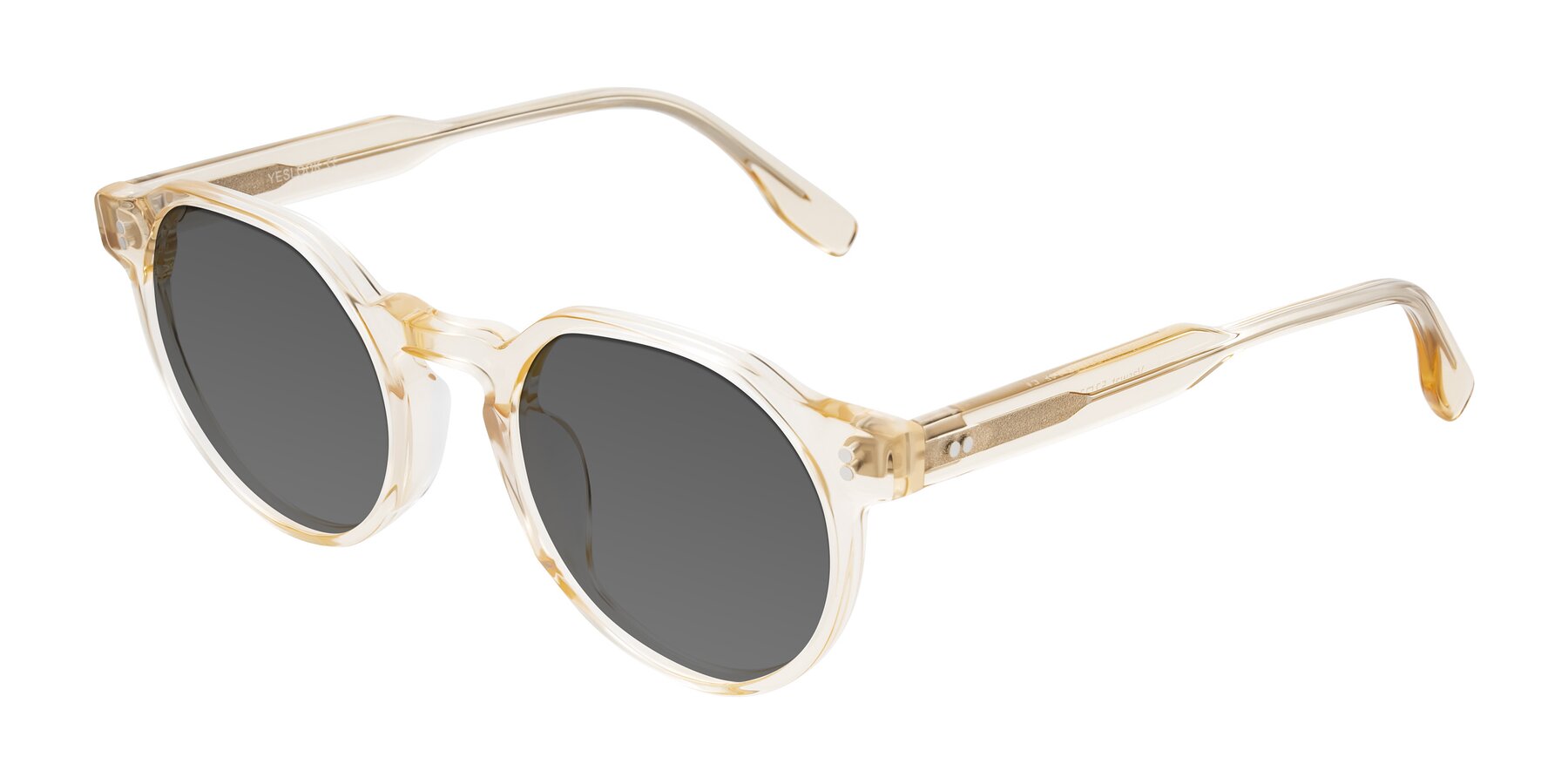 Angle of Vaswat in Light Orange with Medium Gray Tinted Lenses