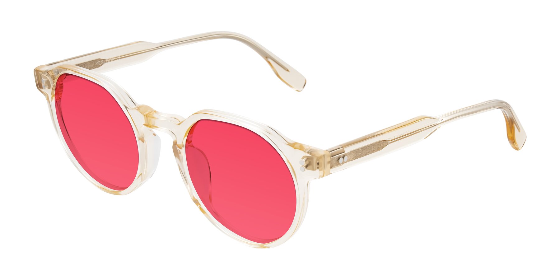 Angle of Vaswat in Light Orange with Red Tinted Lenses