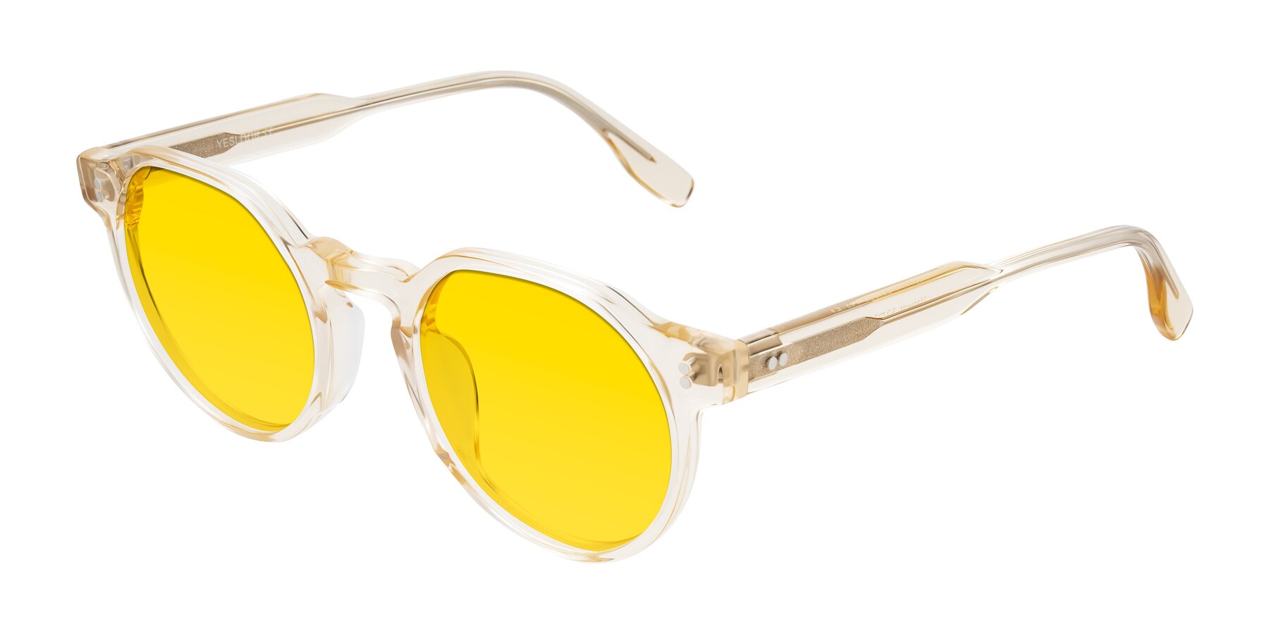 Angle of Vaswat in Light Orange with Yellow Tinted Lenses