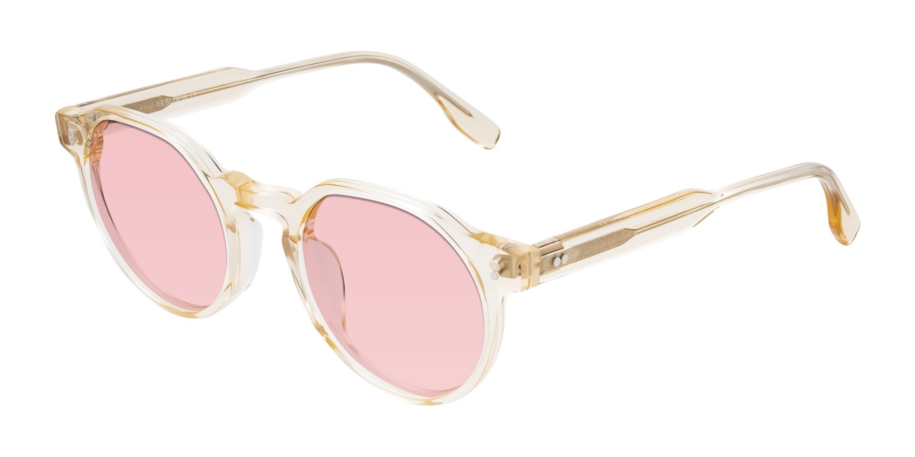 Angle of Vaswat in Light Orange with Light Garnet Tinted Lenses