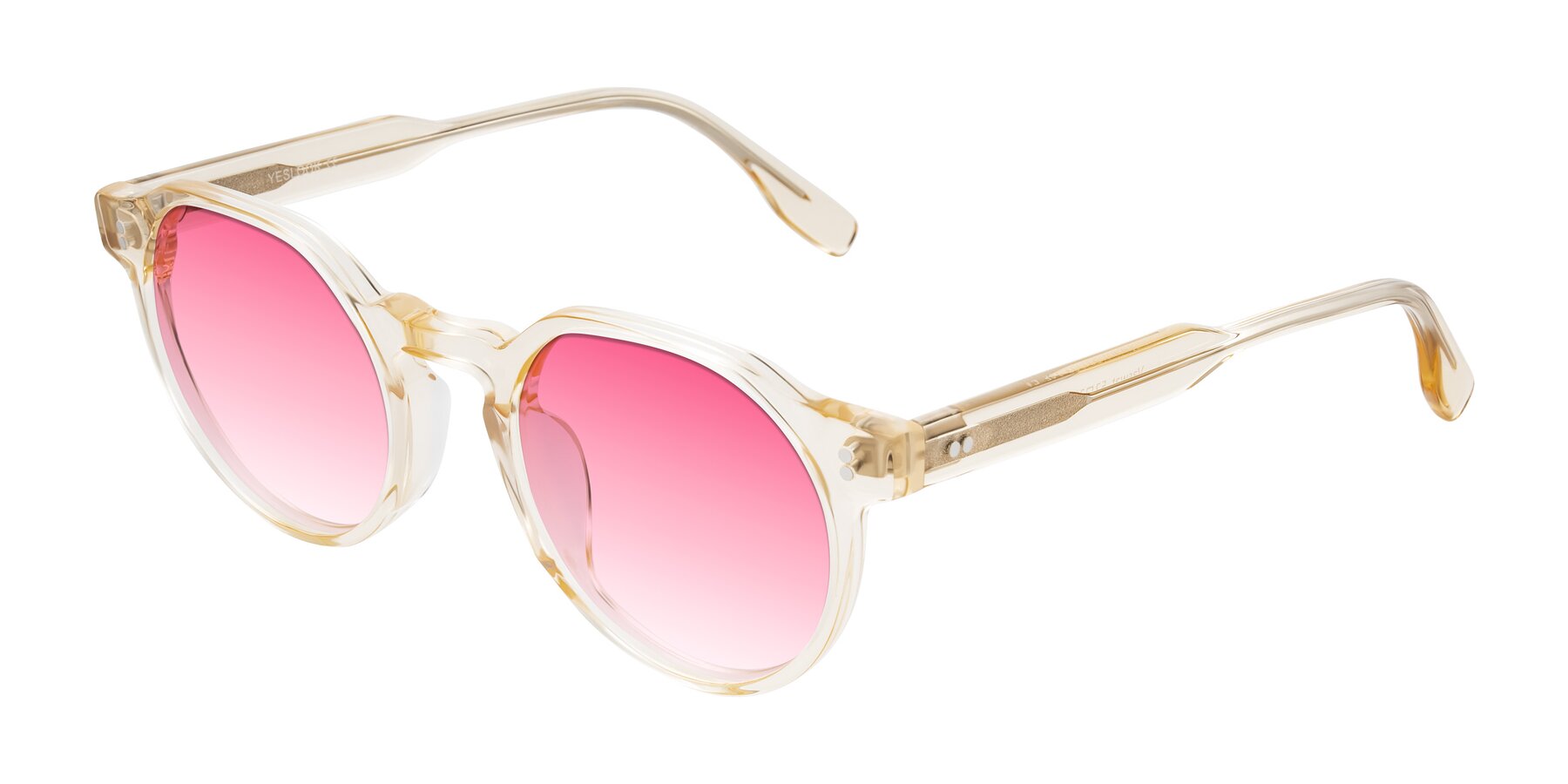 Angle of Vaswat in Light Orange with Pink Gradient Lenses