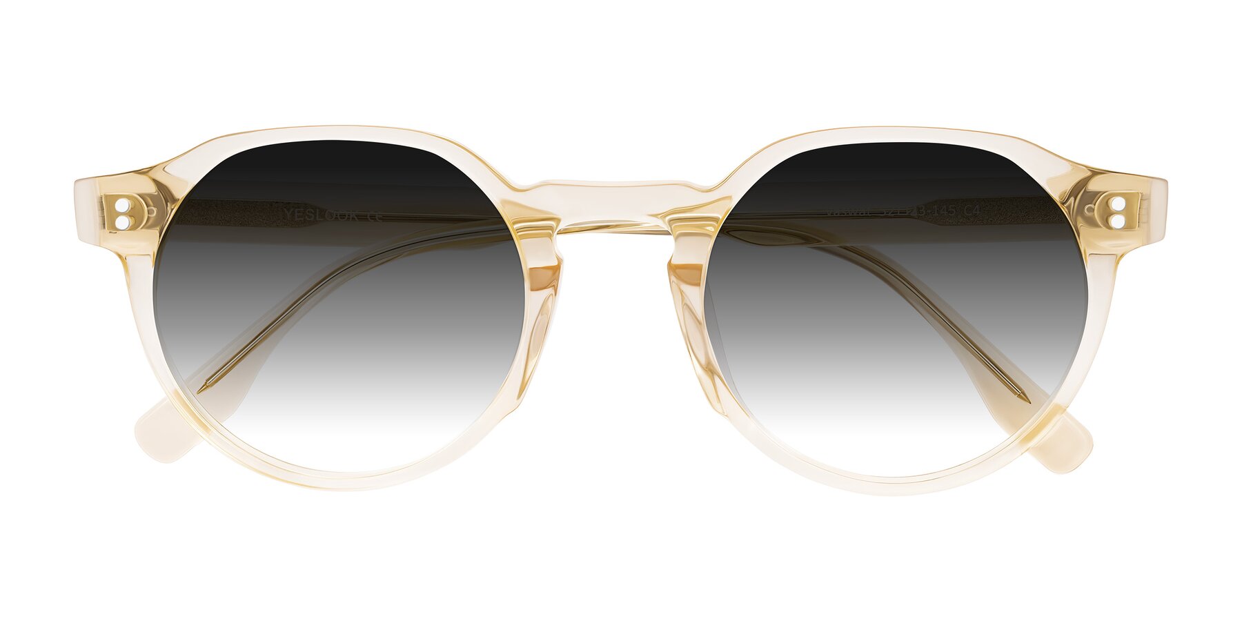 Folded Front of Vaswat in Light Orange with Gray Gradient Lenses