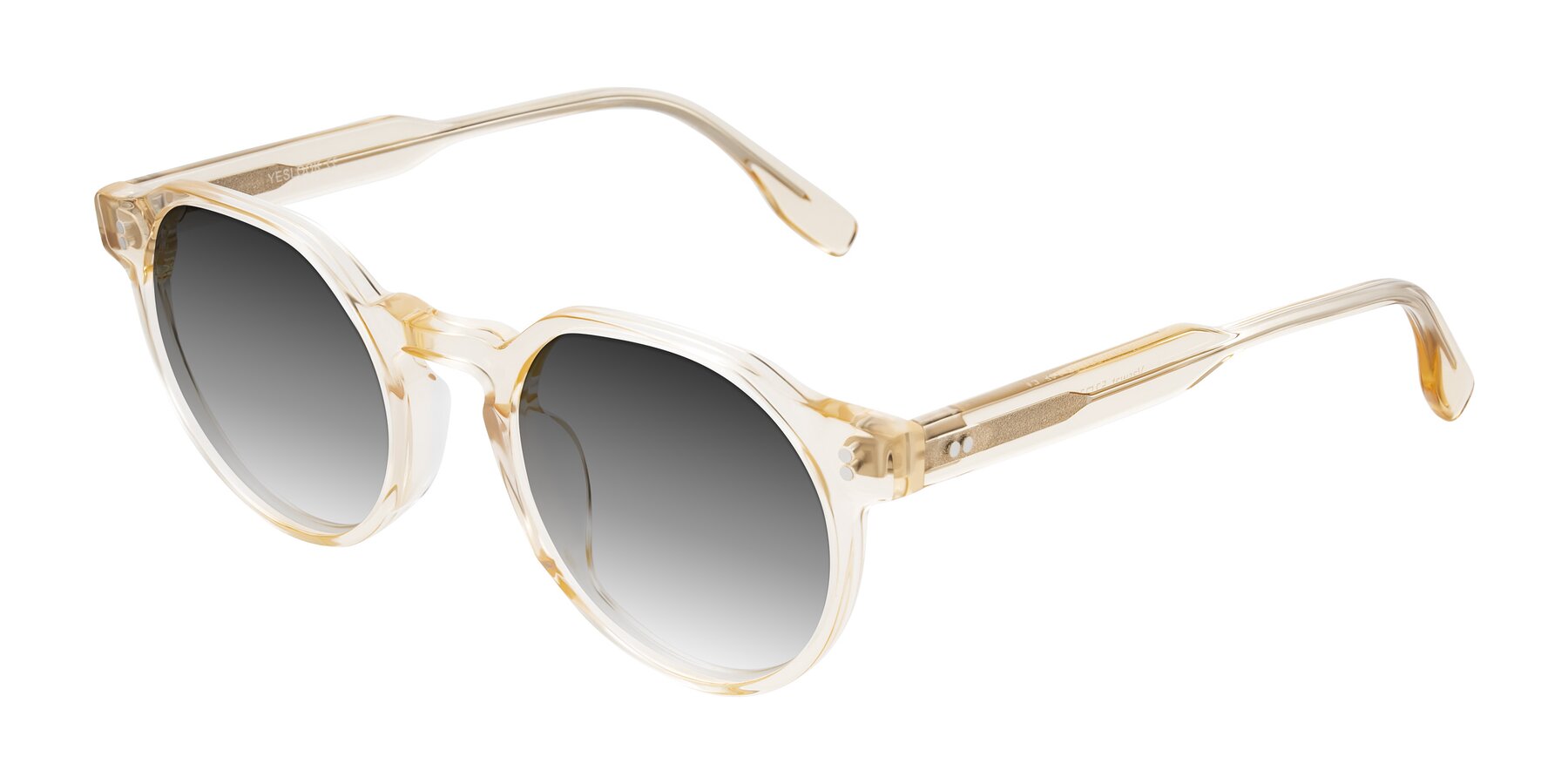 Angle of Vaswat in Light Orange with Gray Gradient Lenses