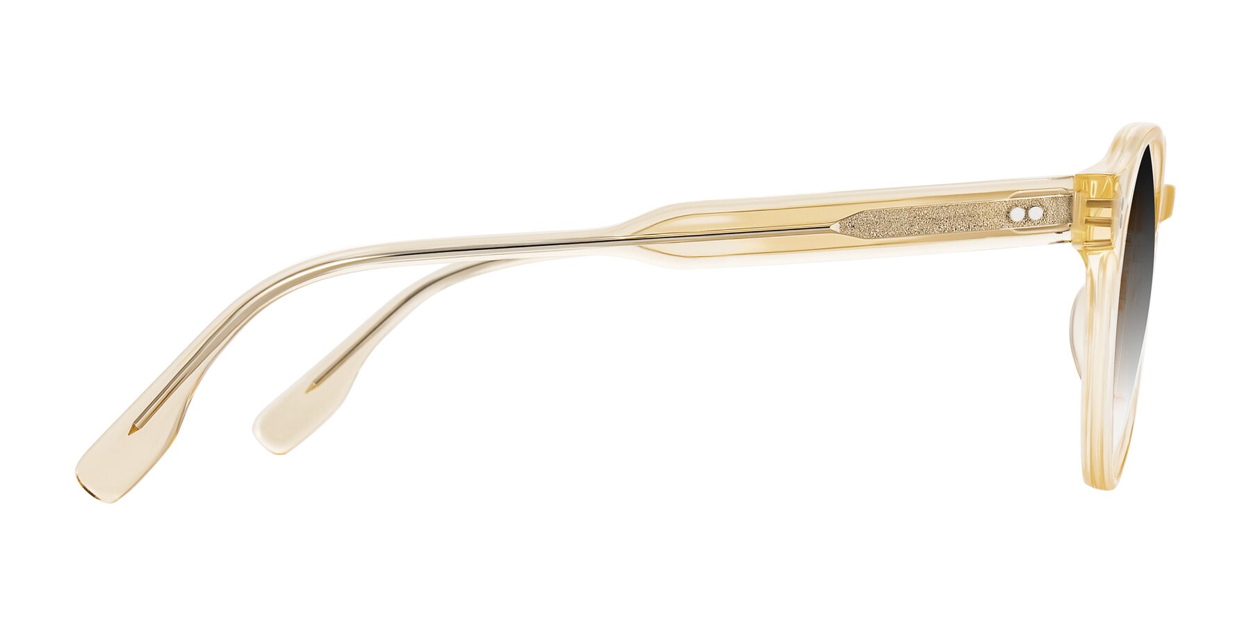Side of Vaswat in Light Orange with Gray Gradient Lenses