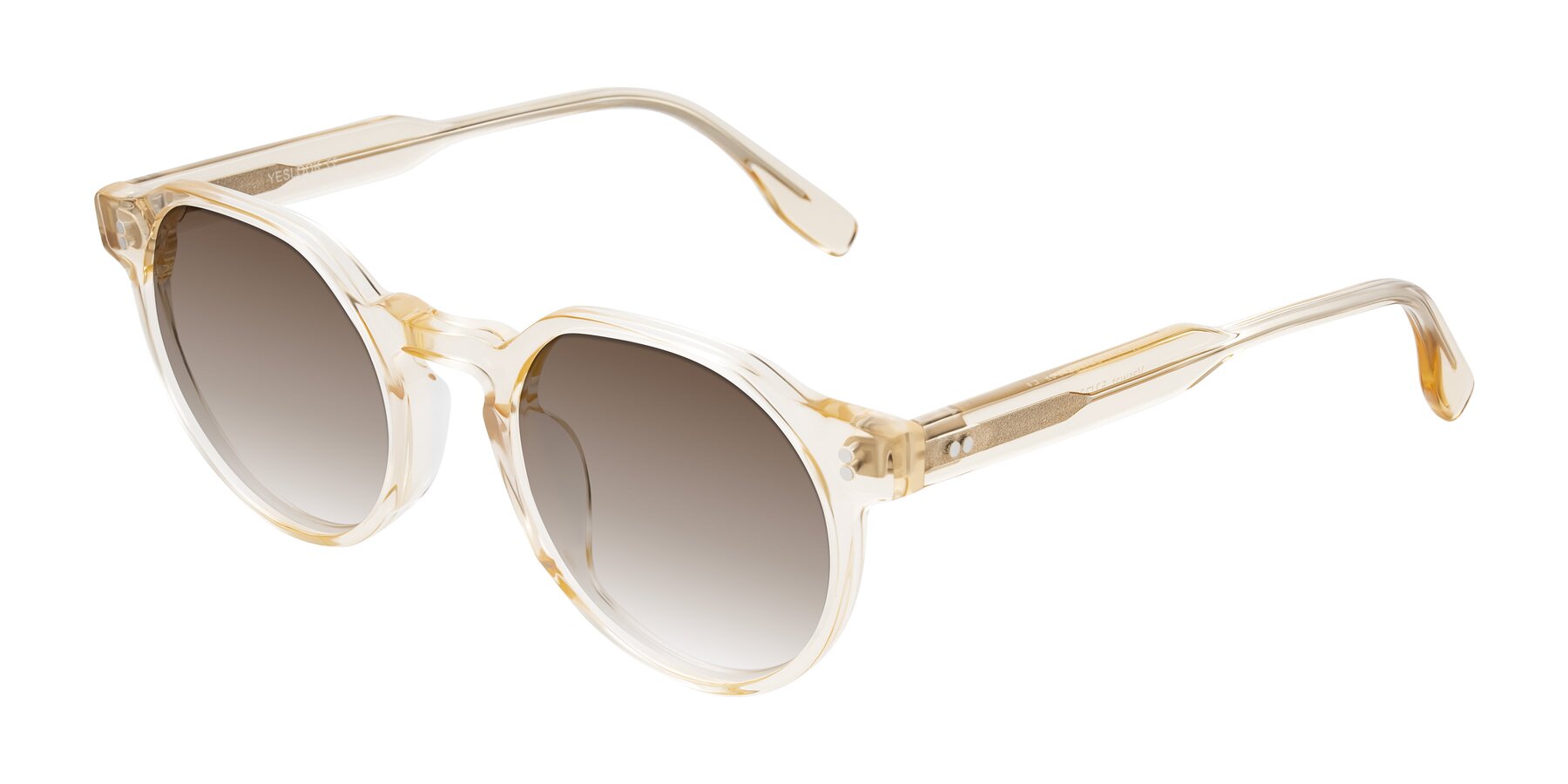 Angle of Vaswat in Light Orange with Brown Gradient Lenses