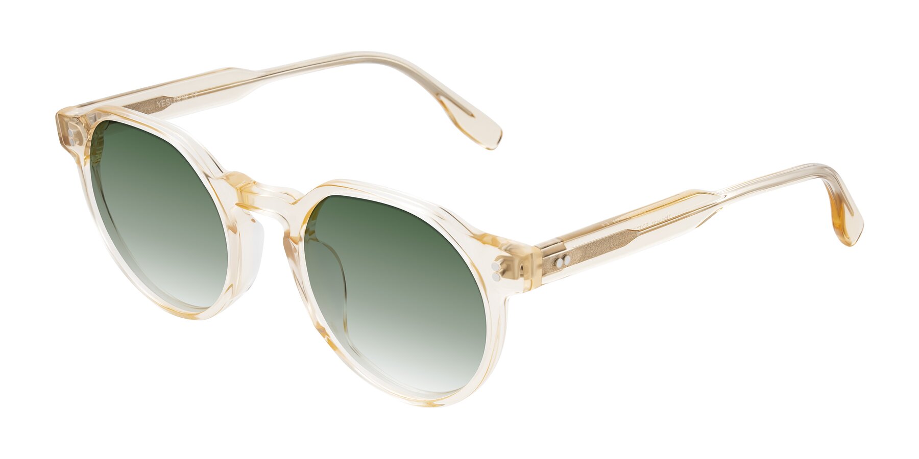 Angle of Vaswat in Light Orange with Green Gradient Lenses