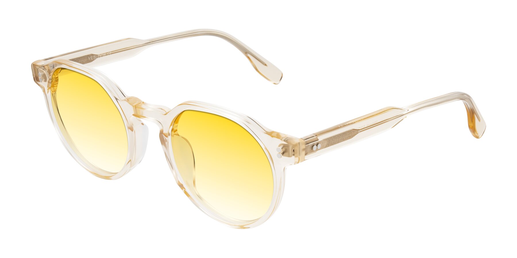 Angle of Vaswat in Light Orange with Yellow Gradient Lenses