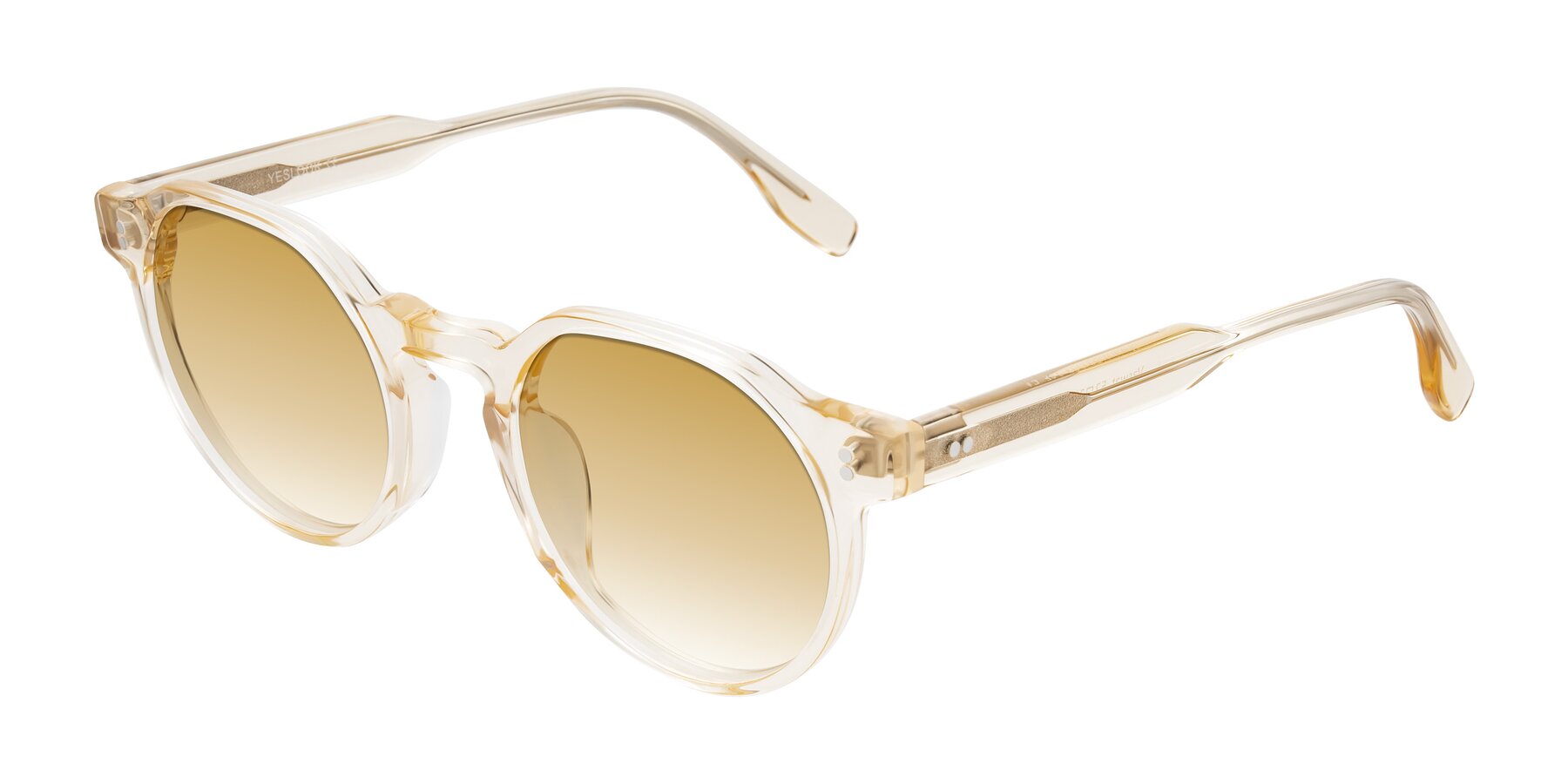 Angle of Vaswat in Light Orange with Champagne Gradient Lenses