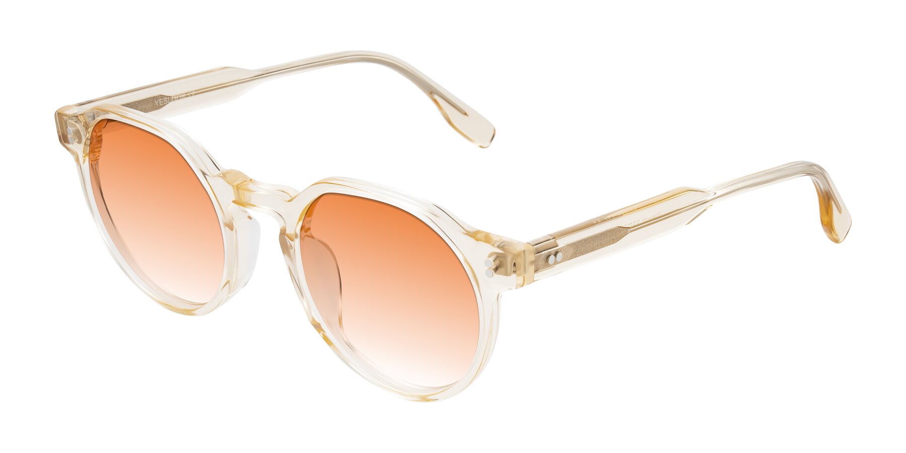 Angle of Vaswat in Light Orange with Orange Gradient Lenses