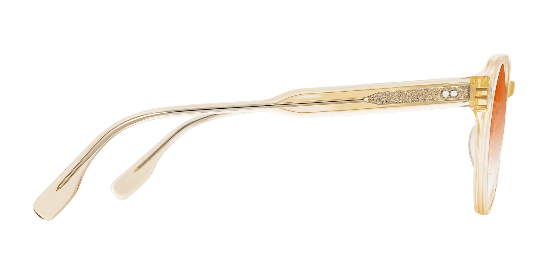 Side of Vaswat in Light Orange with Orange Gradient Lenses