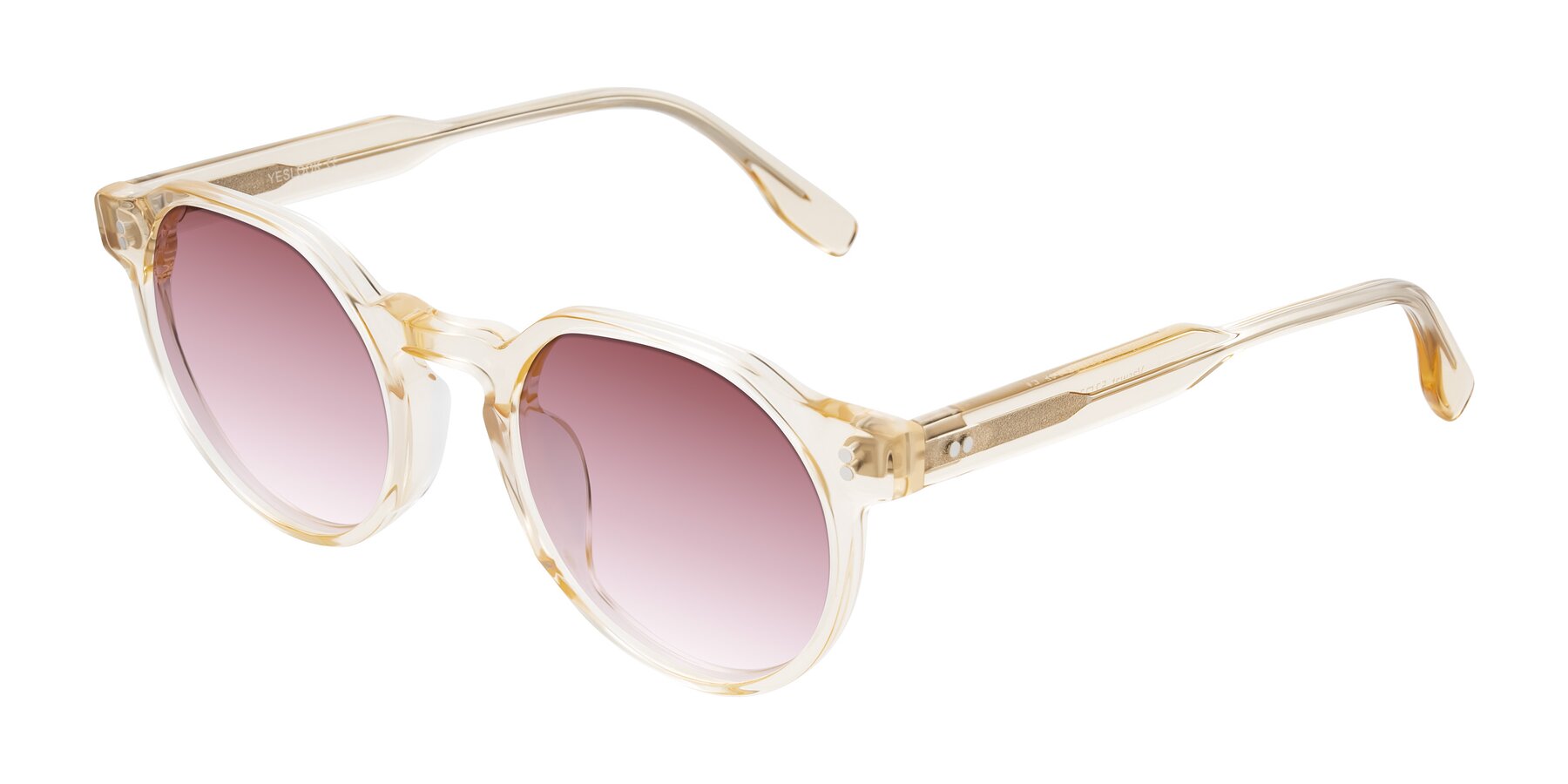 Angle of Vaswat in Light Orange with Garnet Gradient Lenses