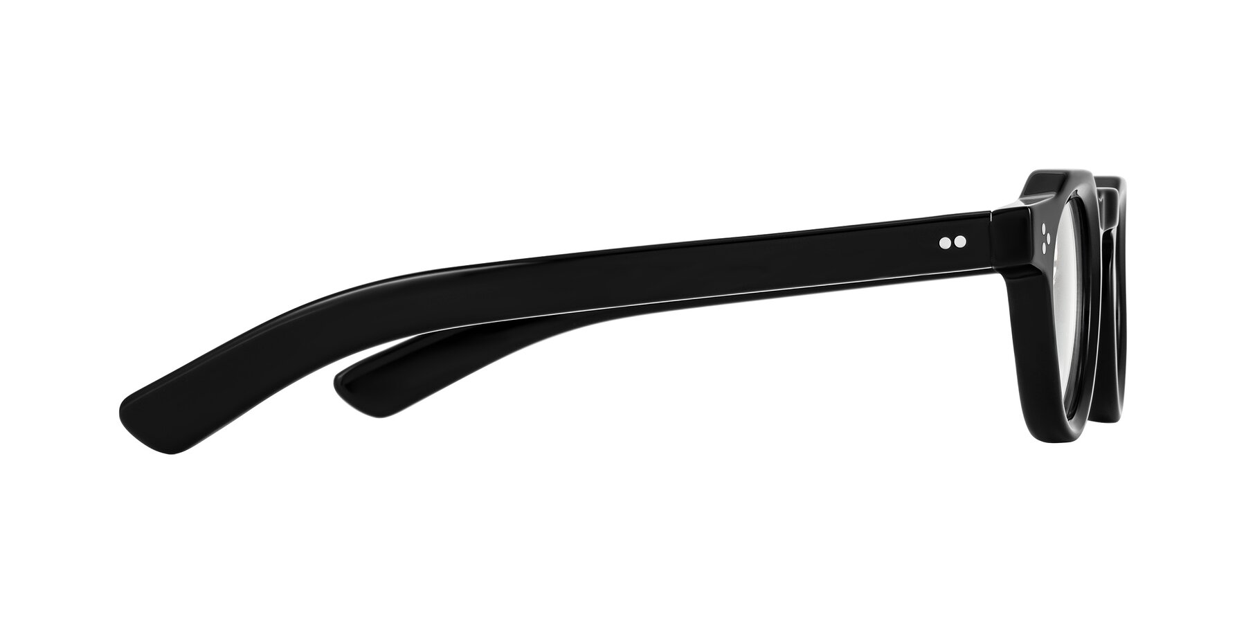 Side of Awint in Black with Clear Eyeglass Lenses
