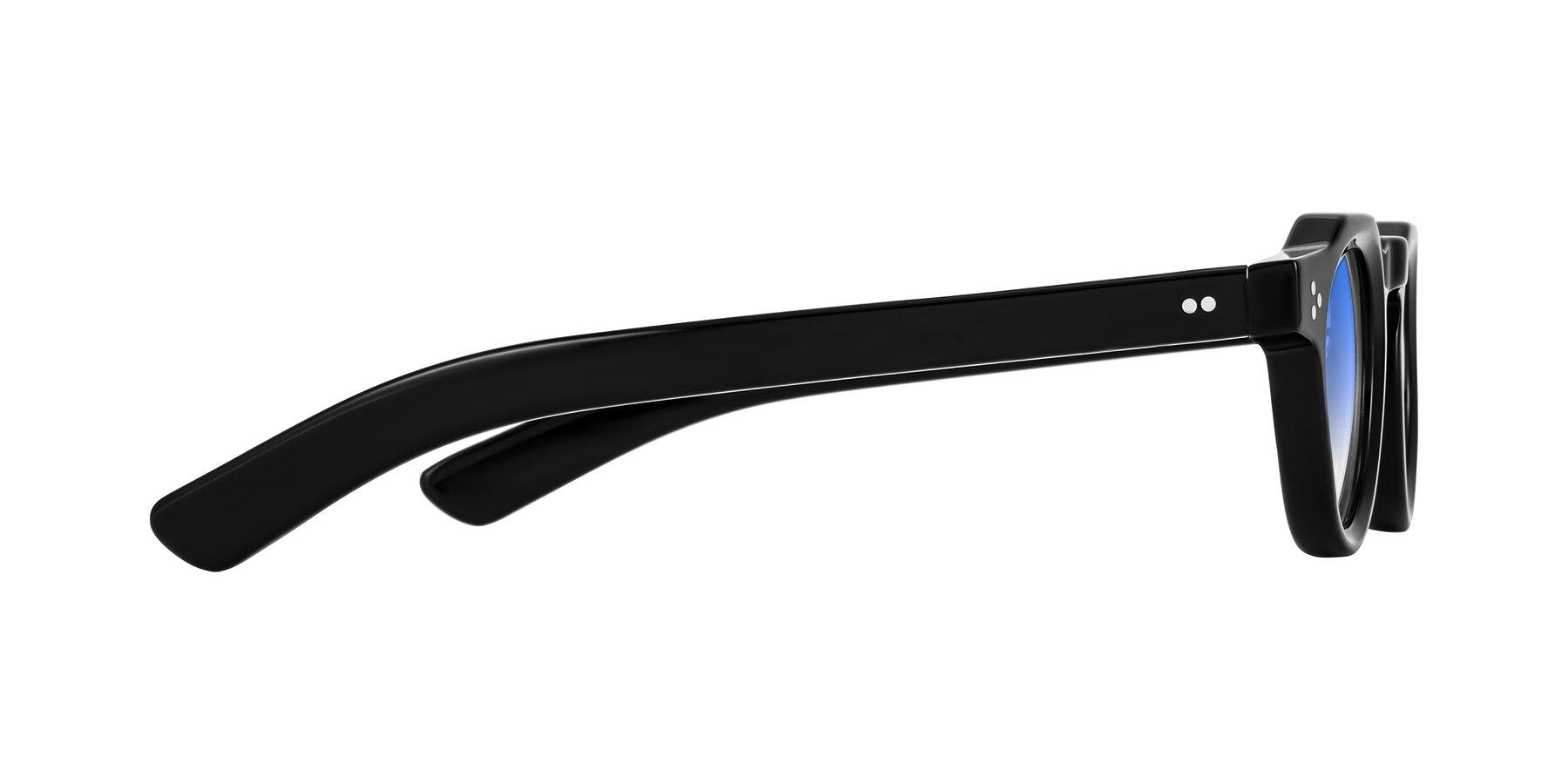 Side of Awint in Black with Blue Gradient Lenses