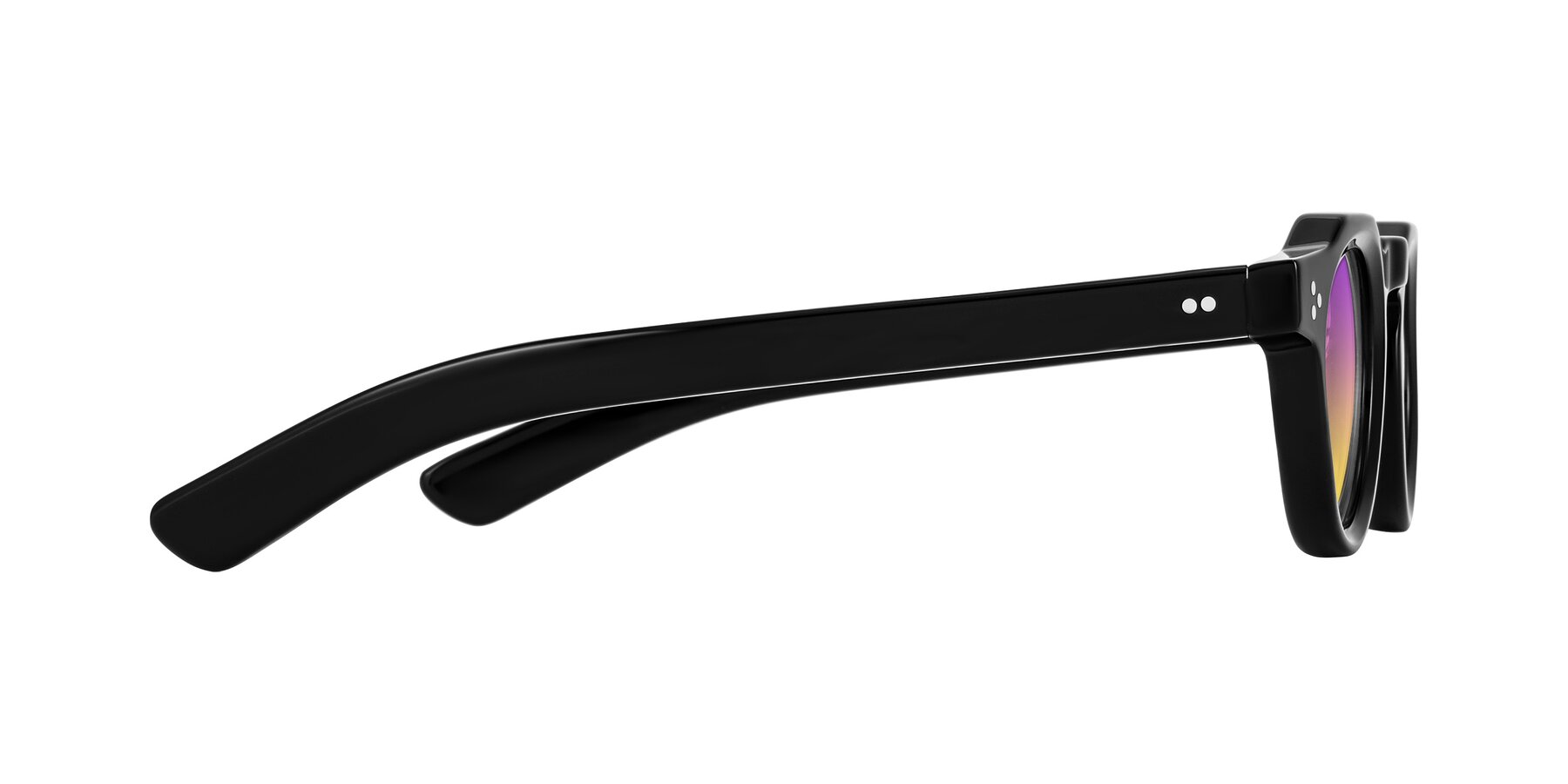Side of Awint in Black with Purple / Yellow Gradient Lenses