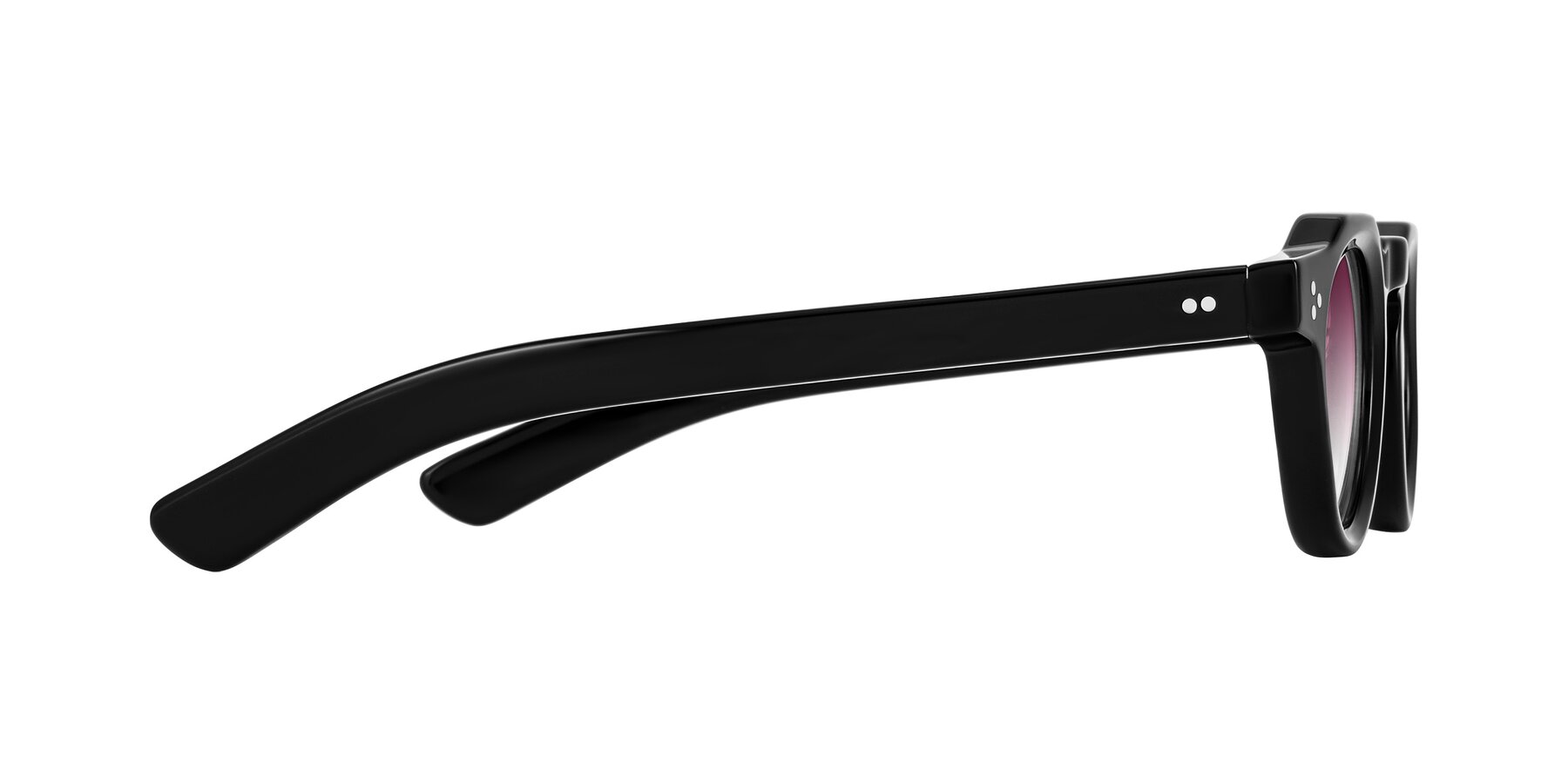Side of Awint in Black with Wine Gradient Lenses