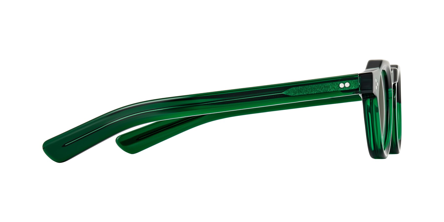 Side of Awint in Emerald Green with Gray Polarized Lenses