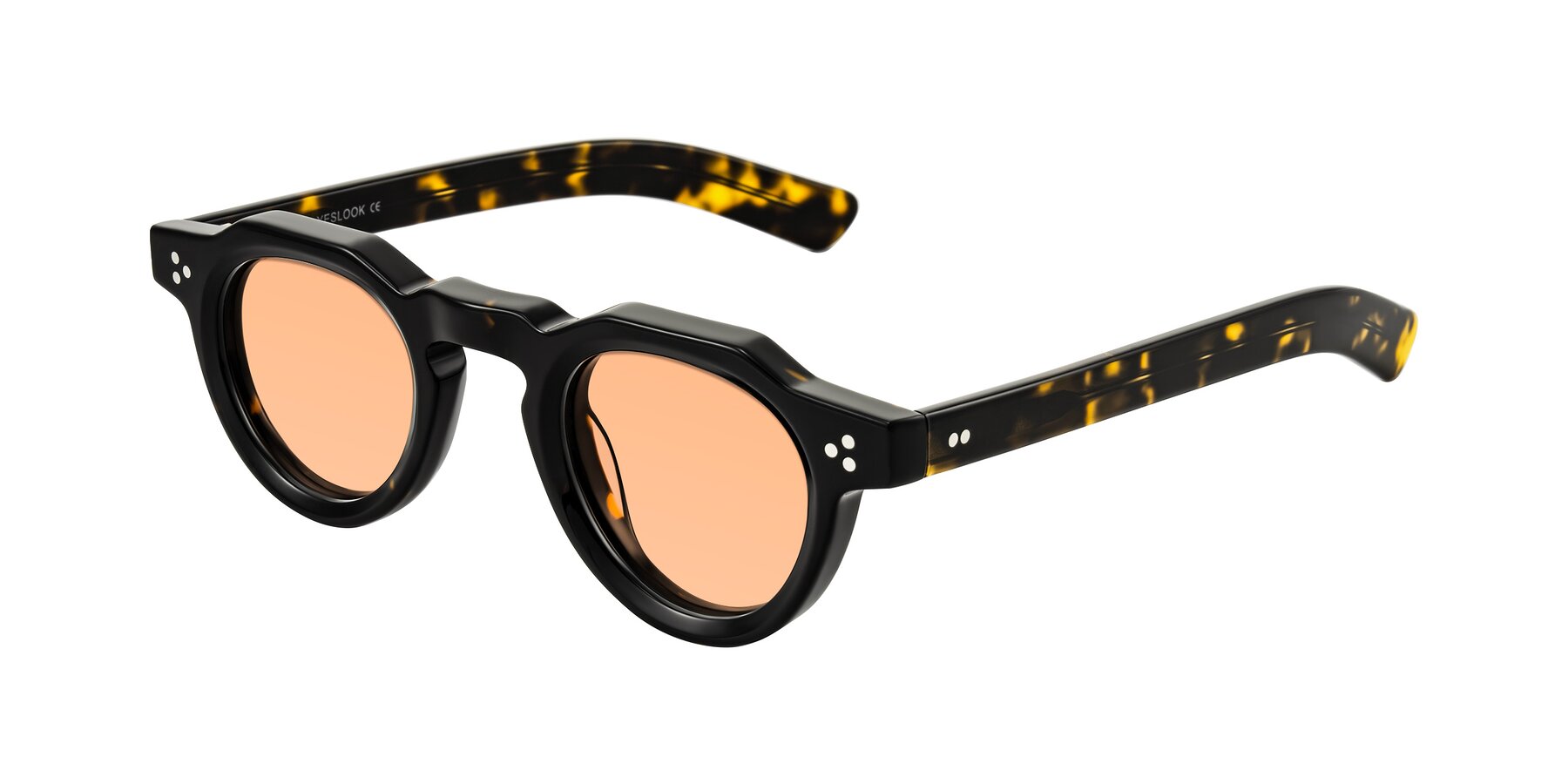 Angle of Awint in Dark Tortoise with Light Orange Tinted Lenses