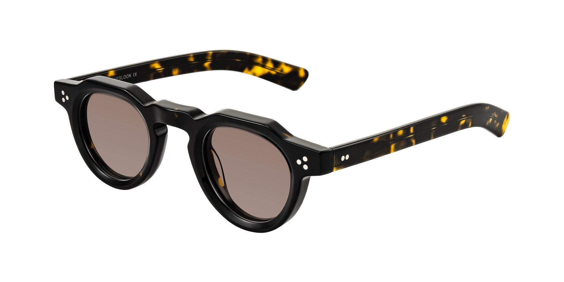 Angle of Awint in Dark Tortoise with Medium Brown Tinted Lenses