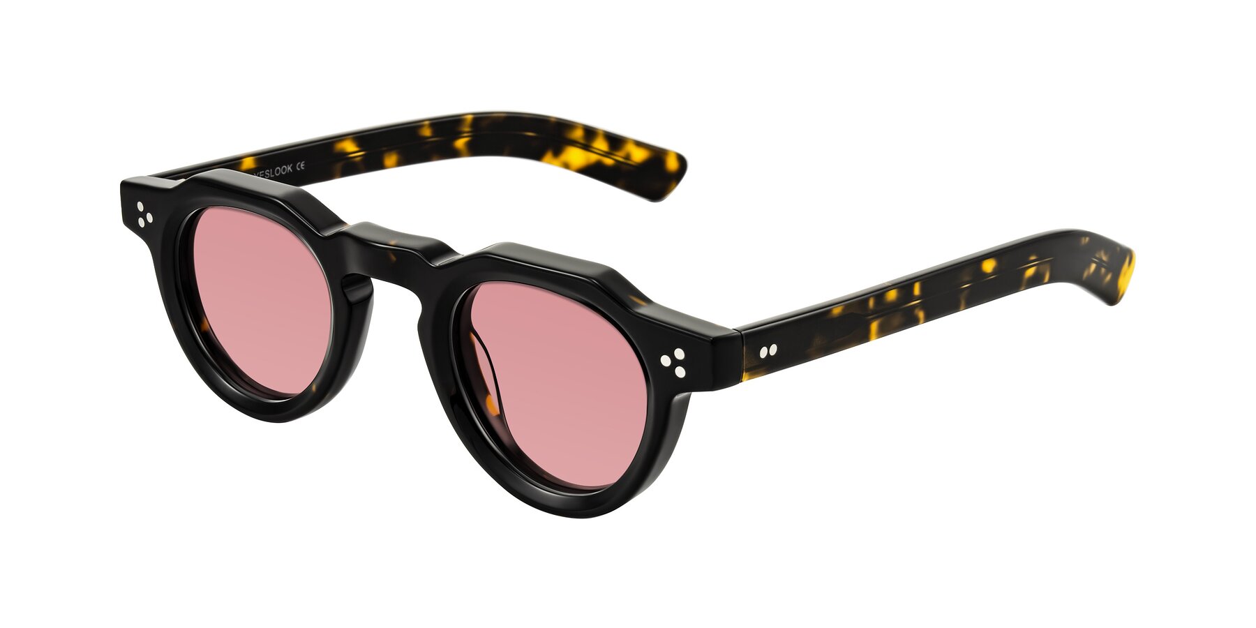 Angle of Awint in Dark Tortoise with Medium Garnet Tinted Lenses