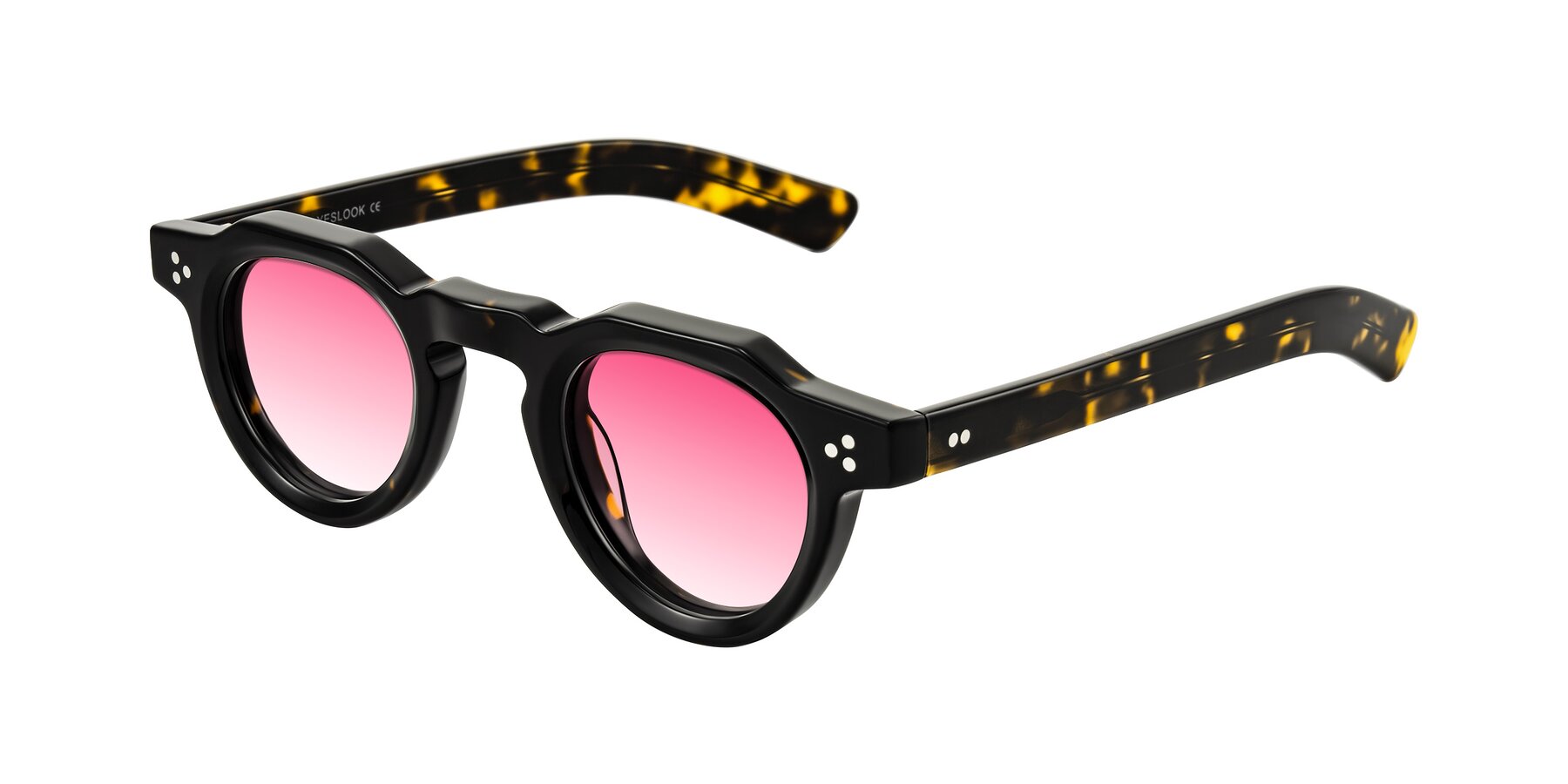 Angle of Awint in Dark Tortoise with Pink Gradient Lenses