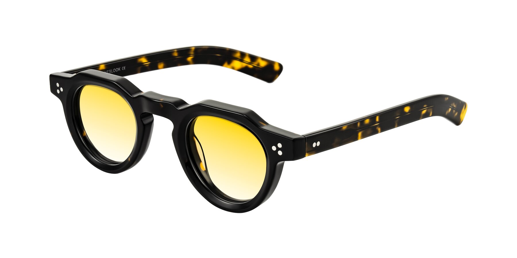 Angle of Awint in Dark Tortoise with Yellow Gradient Lenses