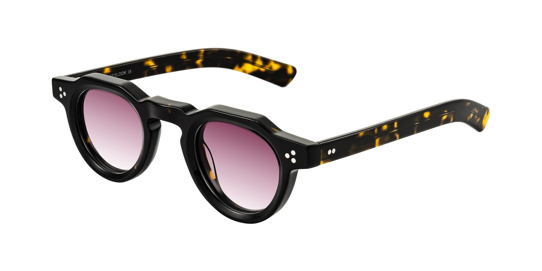 Angle of Awint in Dark Tortoise with Wine Gradient Lenses