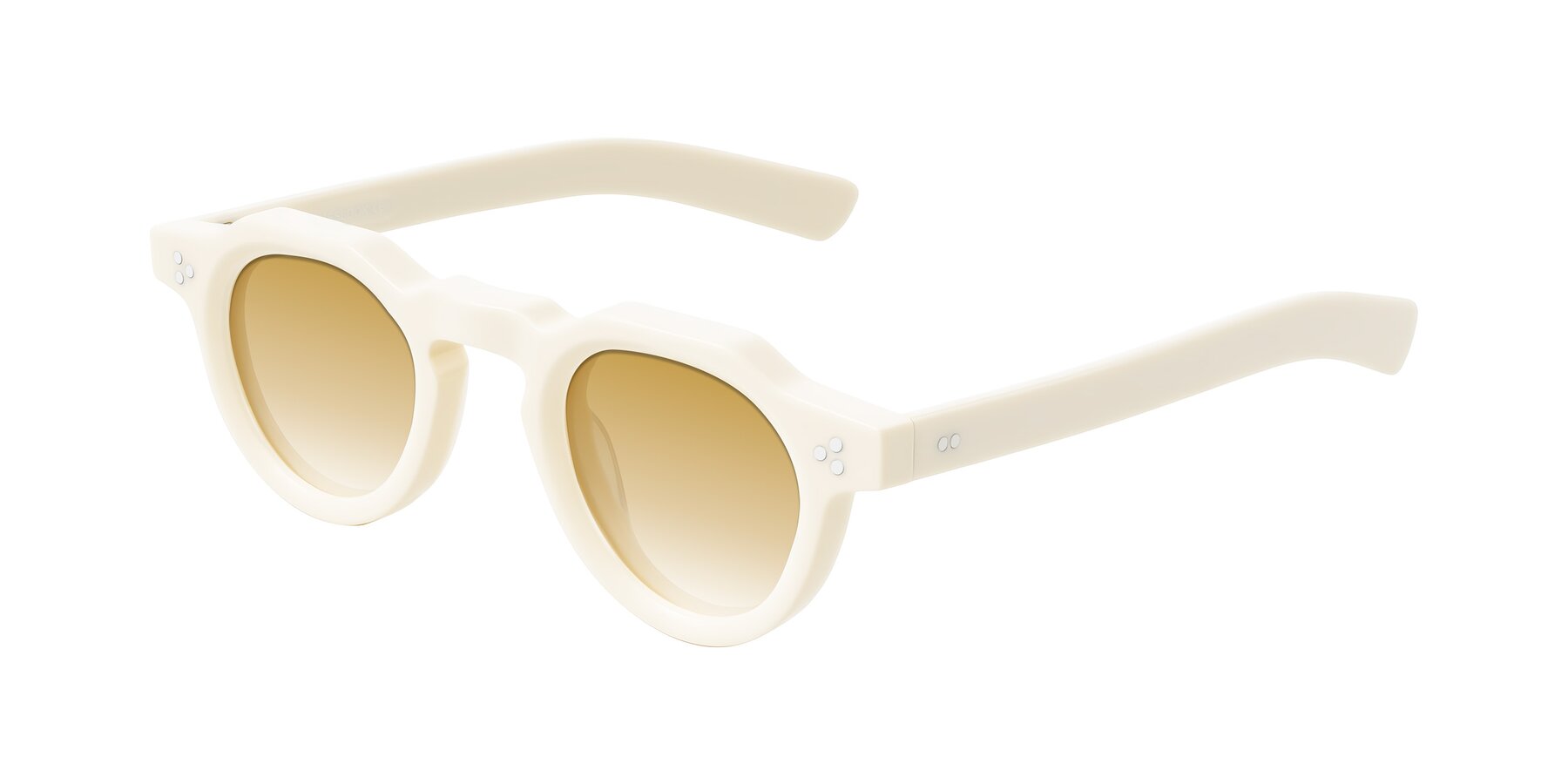Angle of Awint in Ivory White with Champagne Gradient Lenses