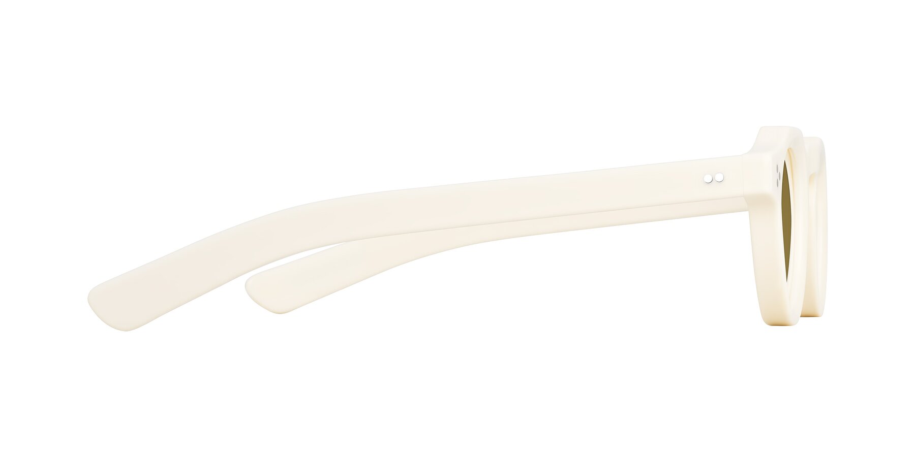 Side of Awint in Ivory White with Brown Polarized Lenses