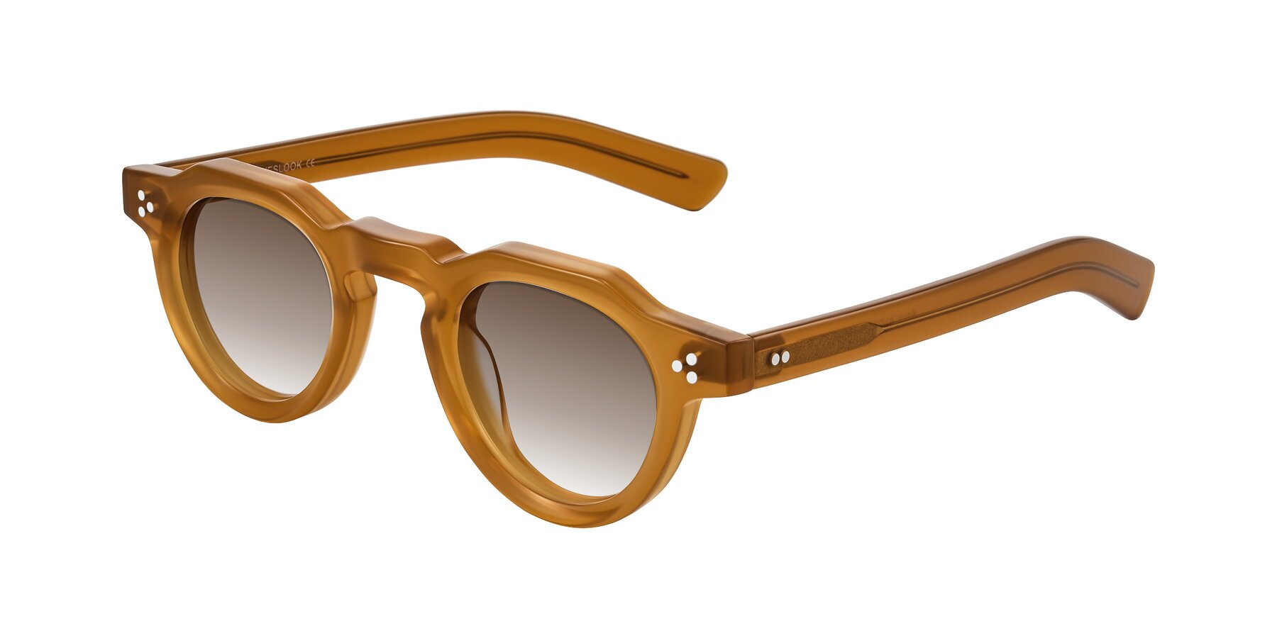 Angle of Awint in Caramel with Brown Gradient Lenses