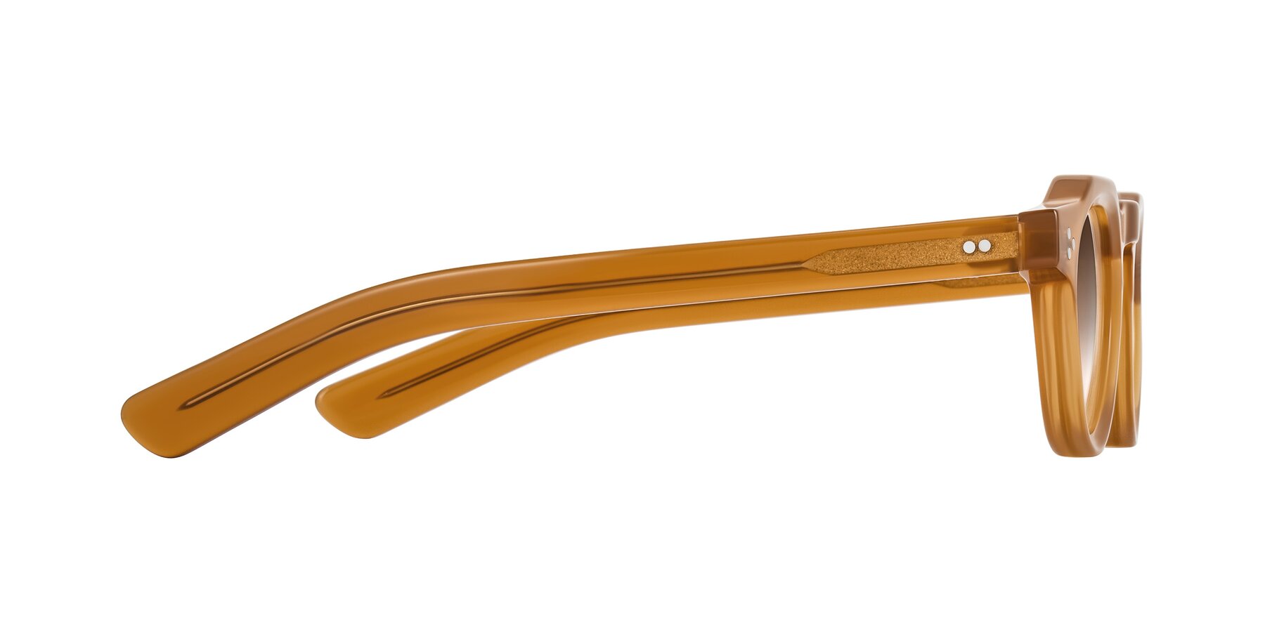 Side of Awint in Caramel with Brown Gradient Lenses