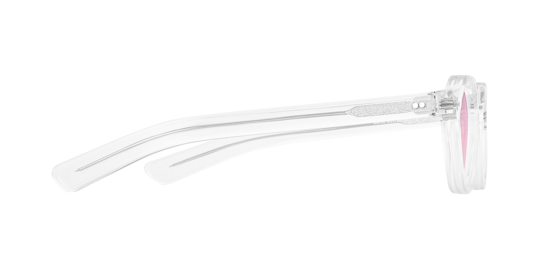 Side of Awint in Clear with Light Pink Tinted Lenses