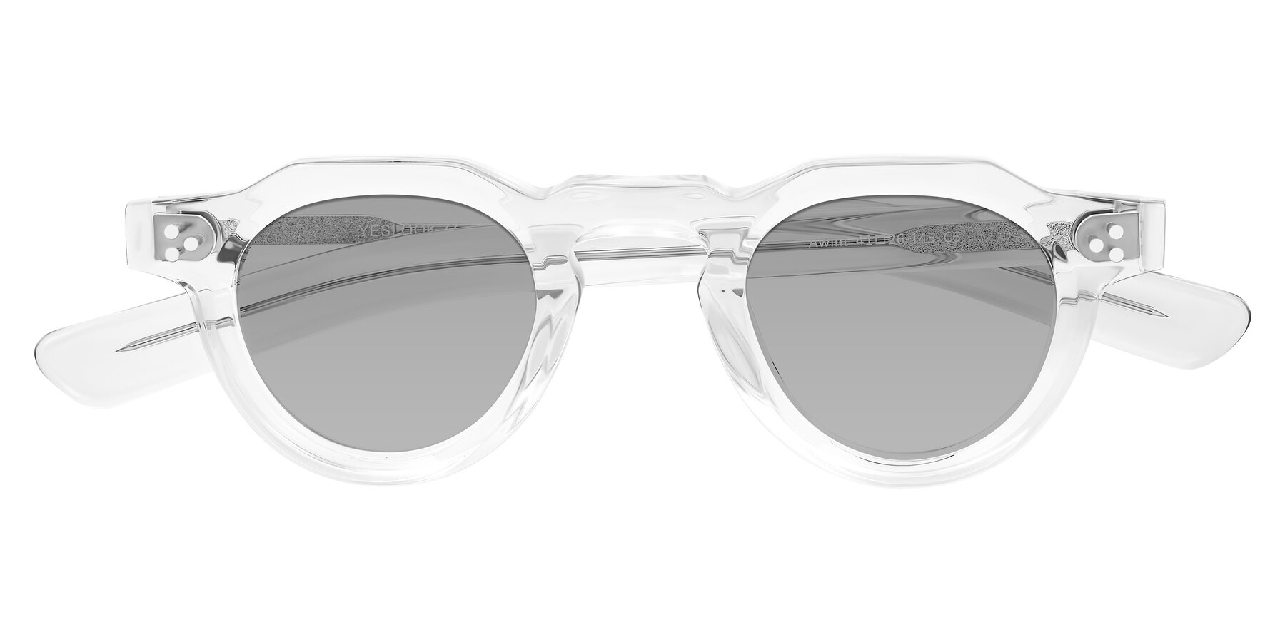 Folded Front of Awint in Clear with Light Gray Tinted Lenses