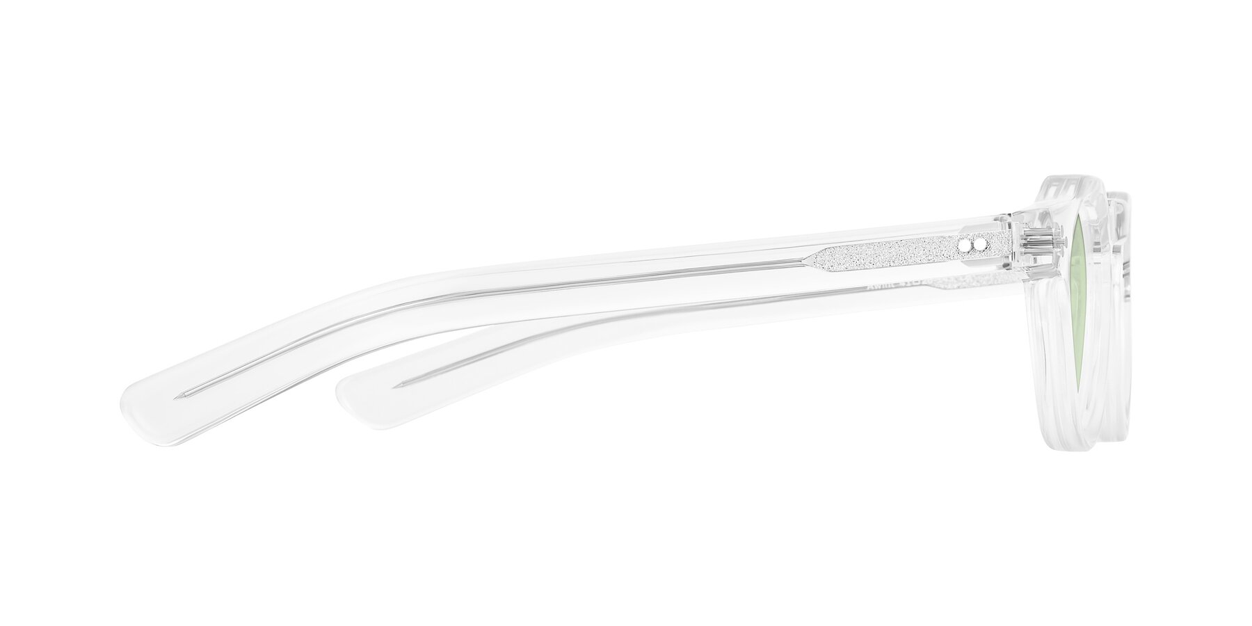 Side of Awint in Clear with Light Green Tinted Lenses