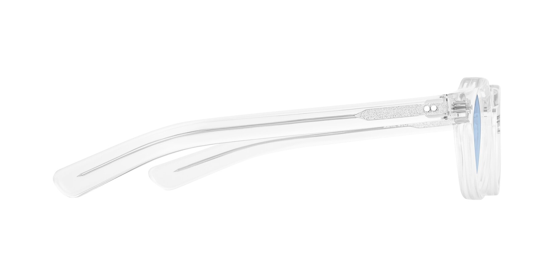 Side of Awint in Clear with Light Blue Tinted Lenses
