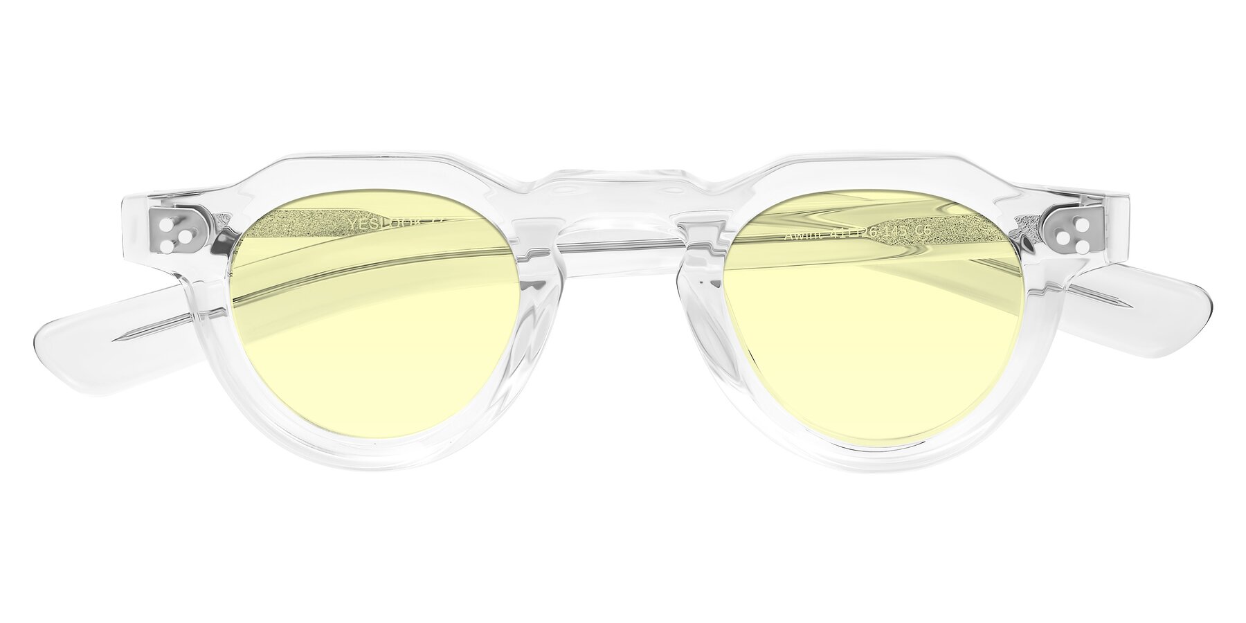 Folded Front of Awint in Clear with Light Yellow Tinted Lenses