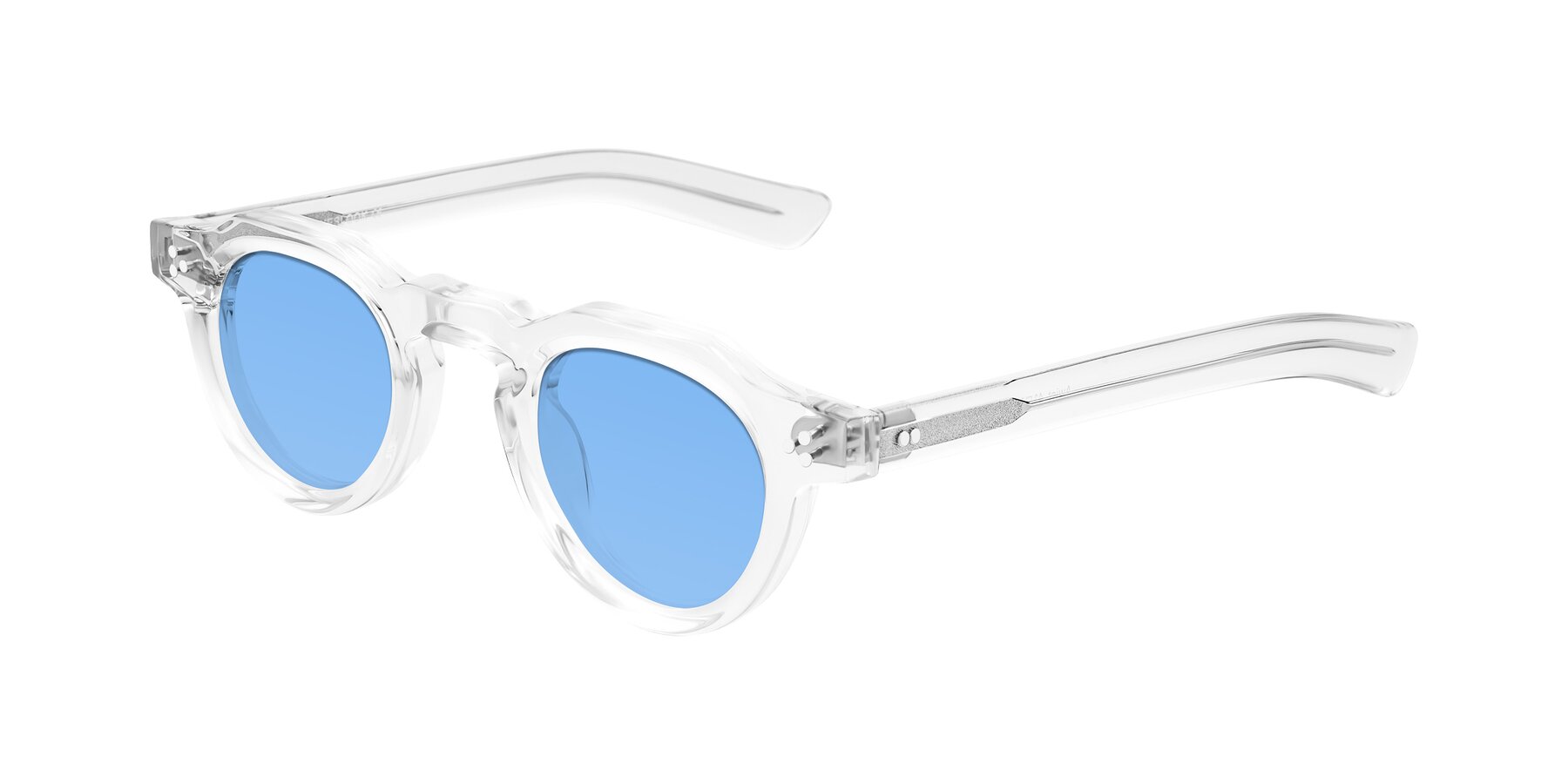 Angle of Awint in Clear with Medium Blue Tinted Lenses