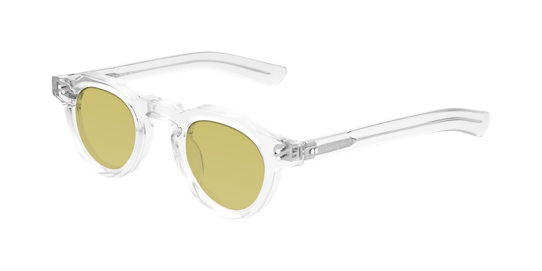 Angle of Awint in Clear with Medium Champagne Tinted Lenses