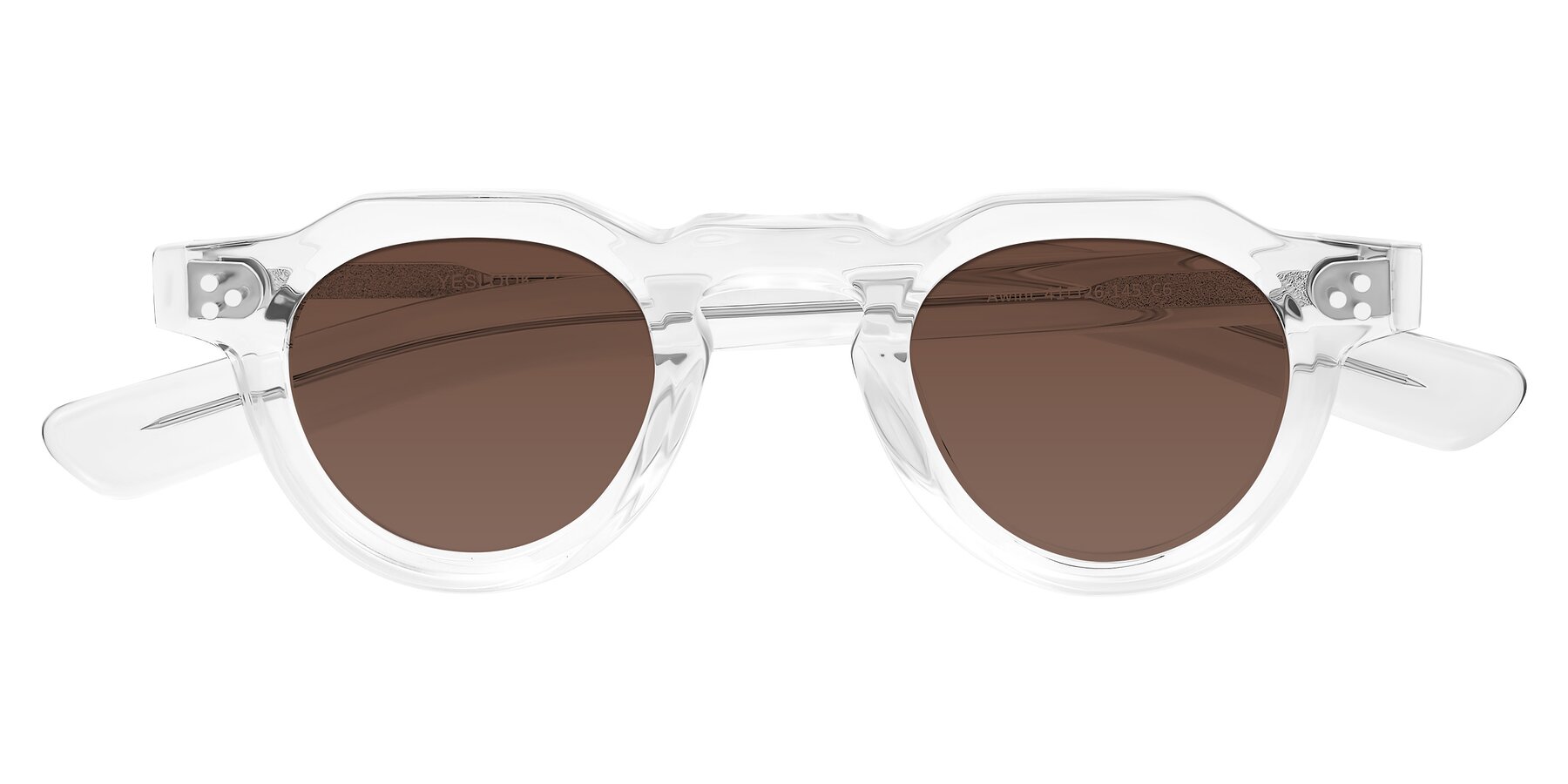 Folded Front of Awint in Clear with Brown Tinted Lenses