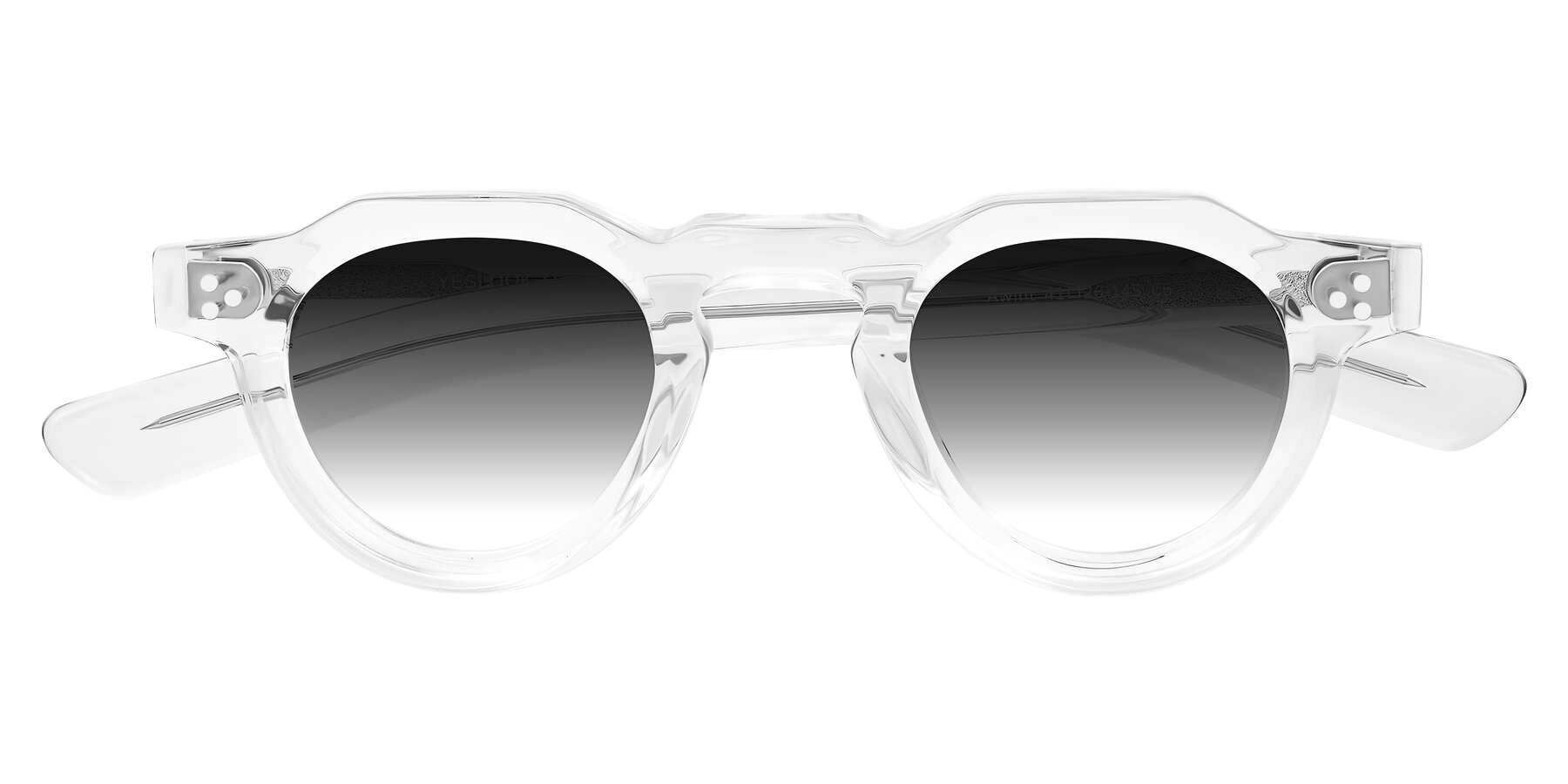 Folded Front of Awint in Clear with Gray Gradient Lenses