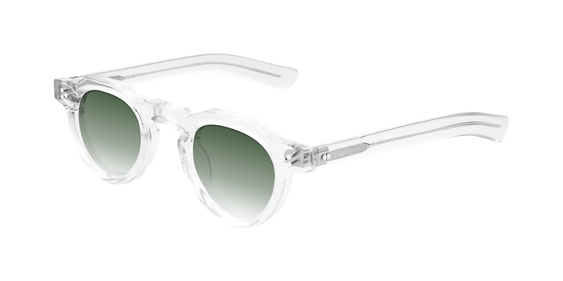 Angle of Awint in Clear with Green Gradient Lenses
