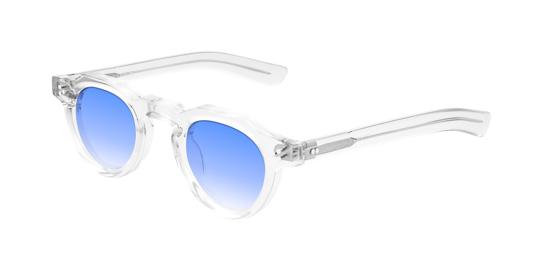 Angle of Awint in Clear with Blue Gradient Lenses