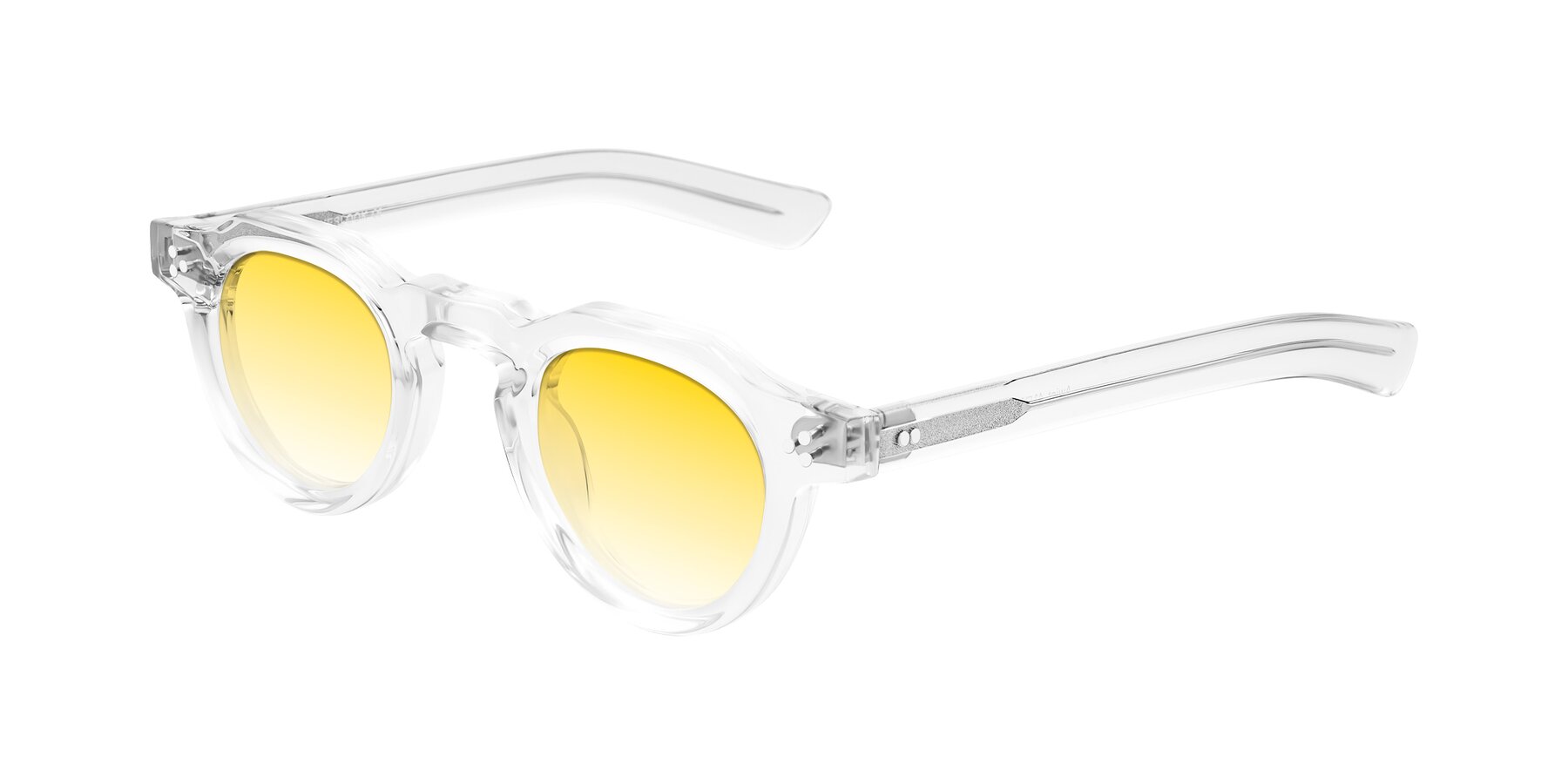 Angle of Awint in Clear with Yellow Gradient Lenses