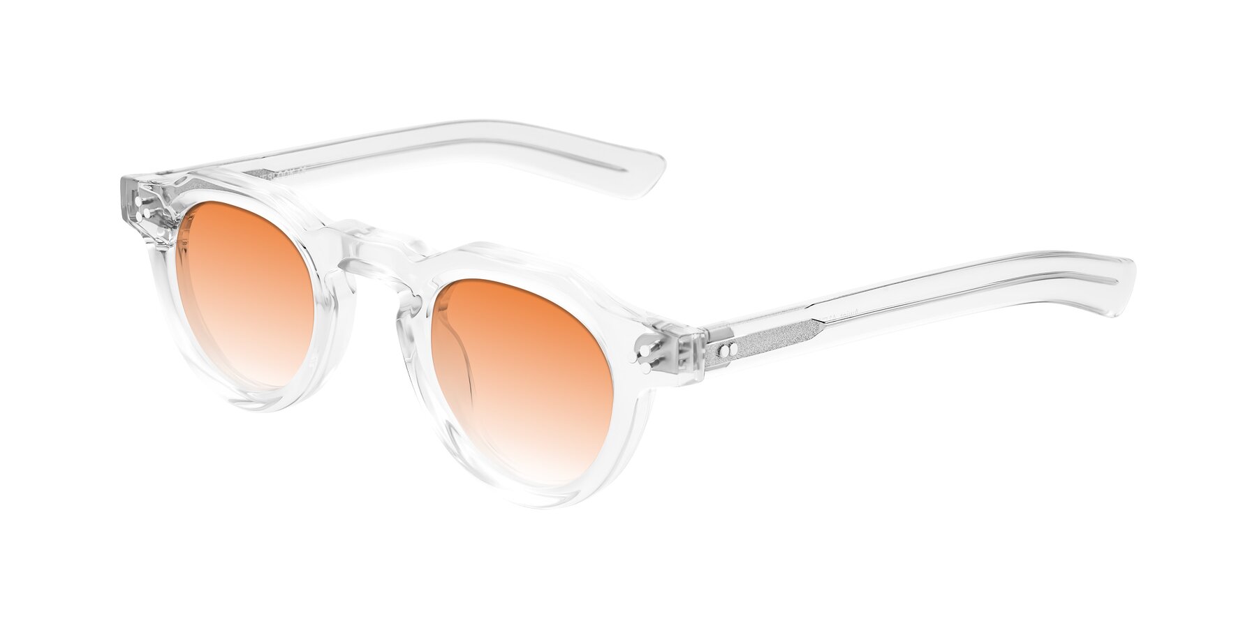 Angle of Awint in Clear with Orange Gradient Lenses