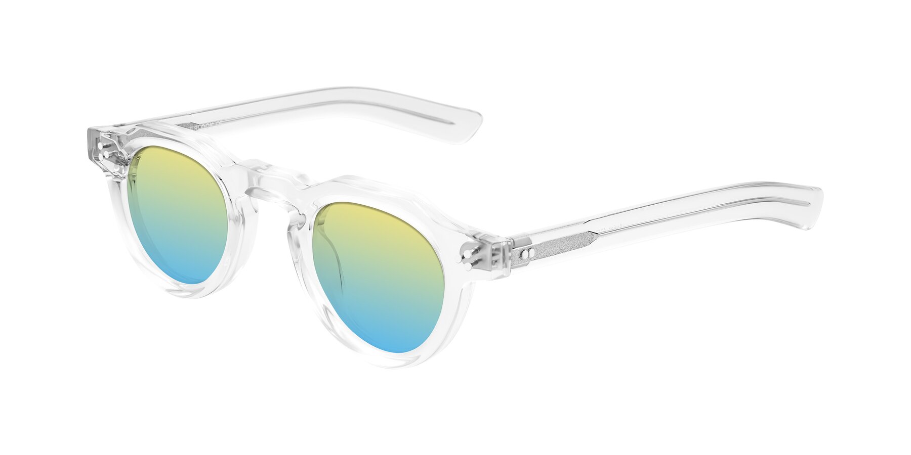 Angle of Awint in Clear with Yellow / Blue Gradient Lenses