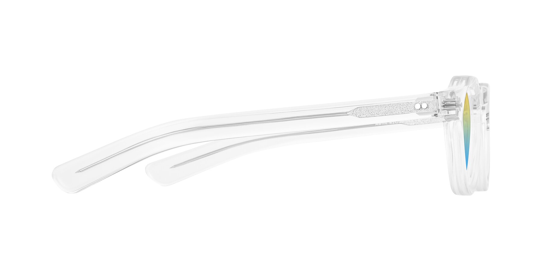 Side of Awint in Clear with Yellow / Blue Gradient Lenses