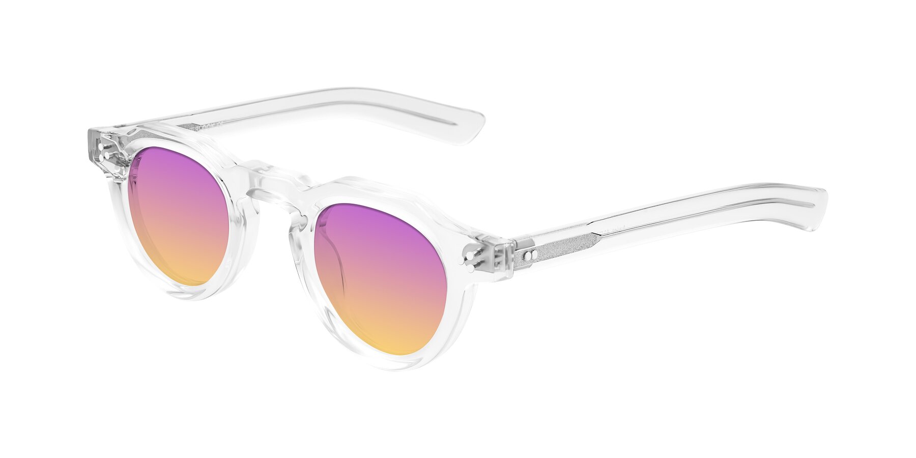 Angle of Awint in Clear with Purple / Yellow Gradient Lenses