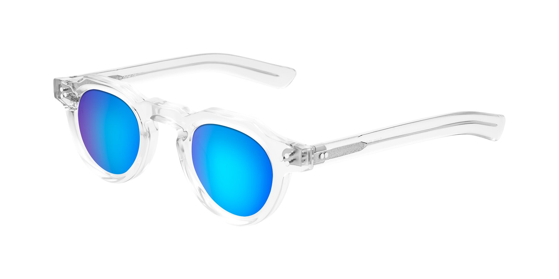 Angle of Awint in Clear with Blue Mirrored Lenses